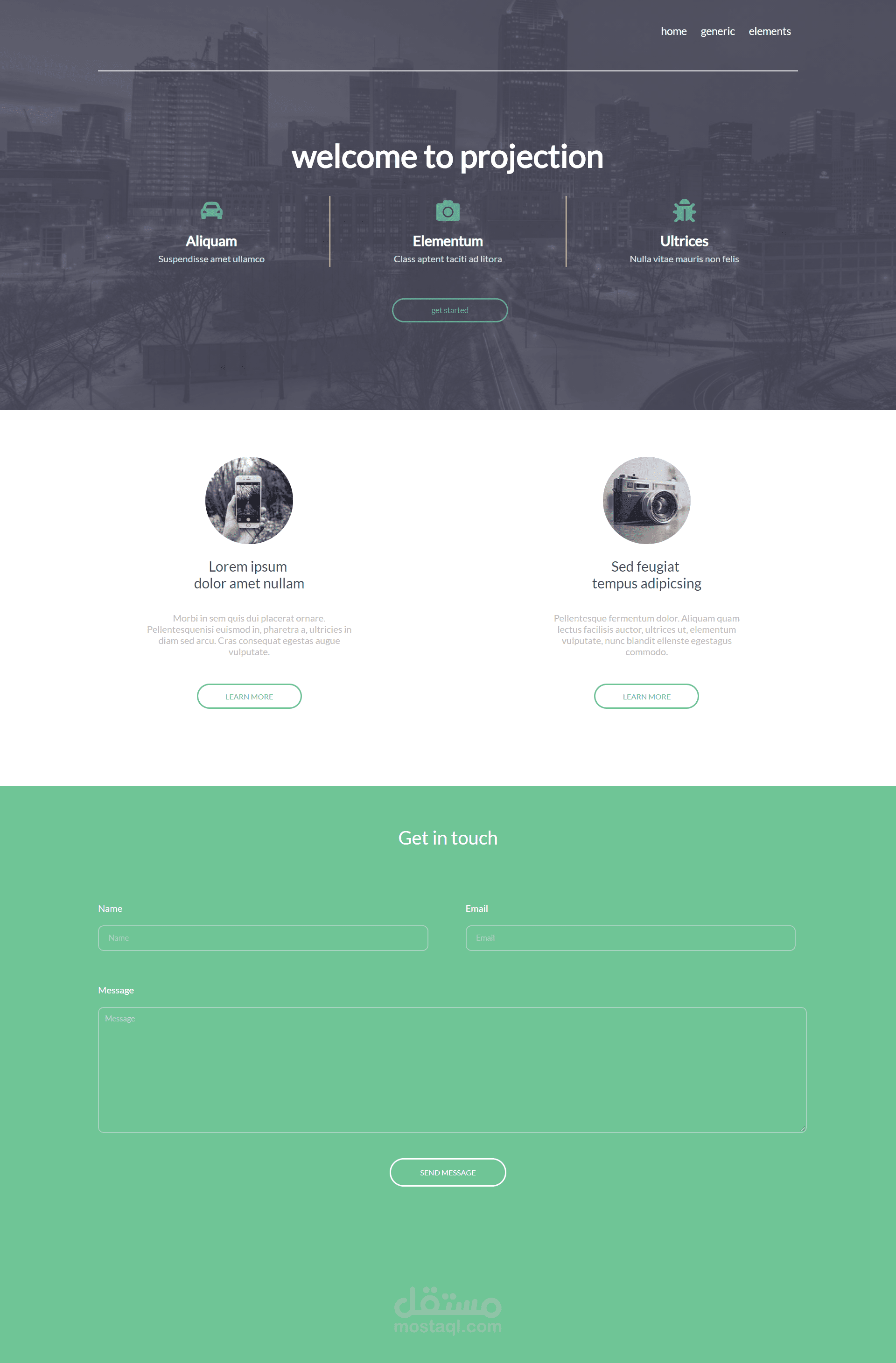 single page