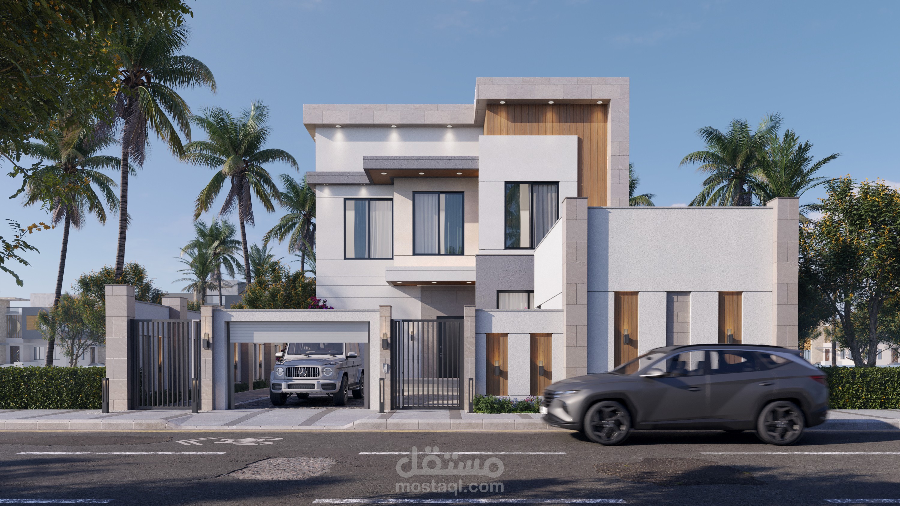 Villa Exterior design & Revit model