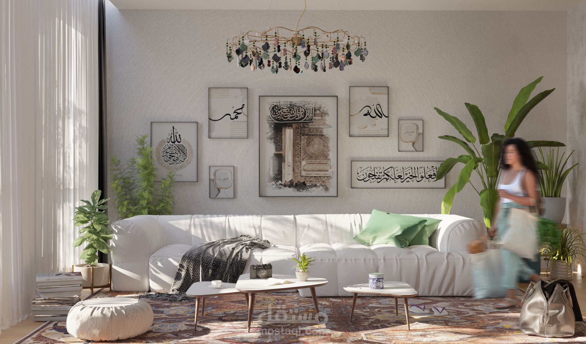 تصميم داخلي علي الطراز Boho