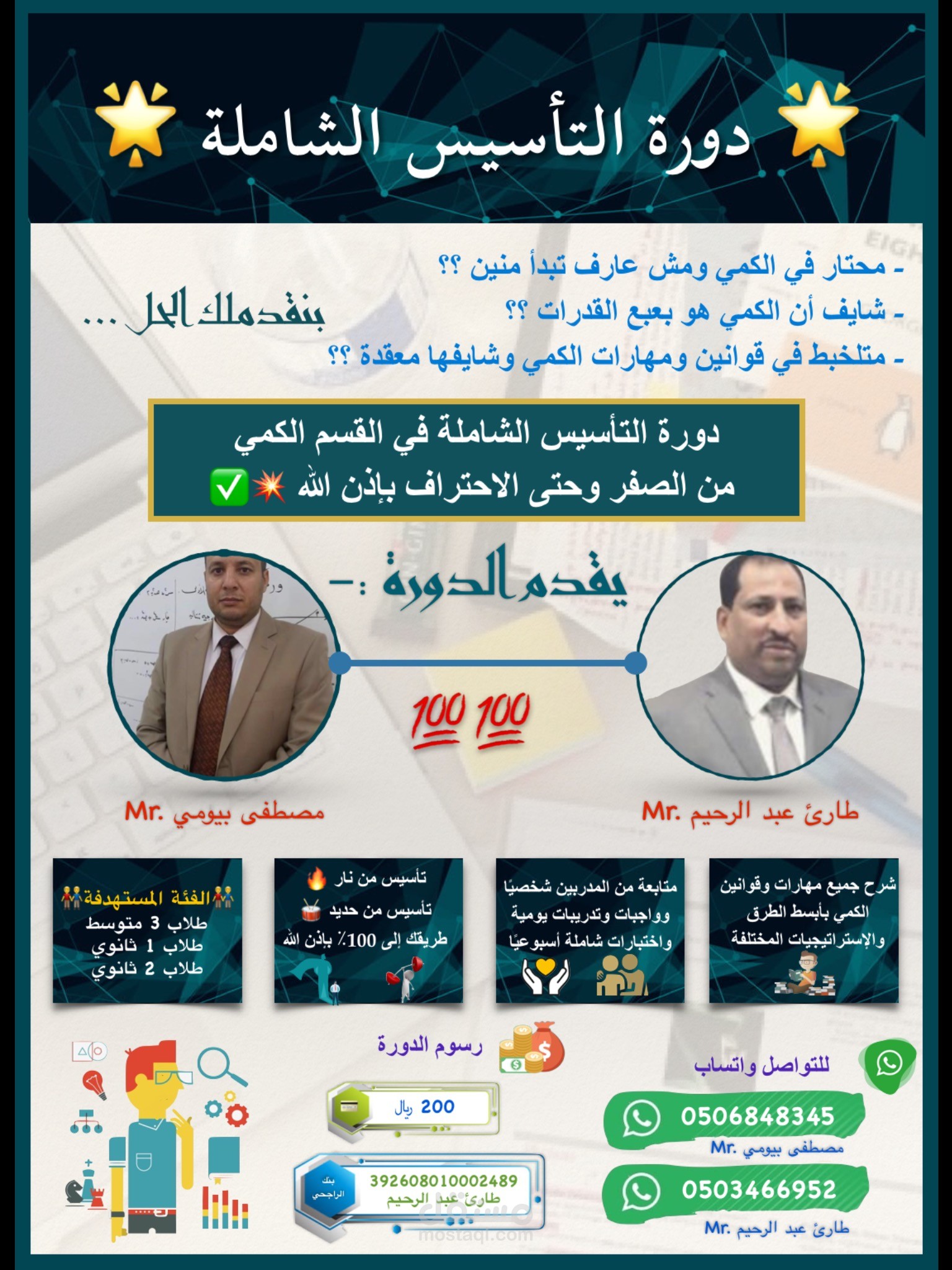 بروشور للإعلان عن دورة تدريبية