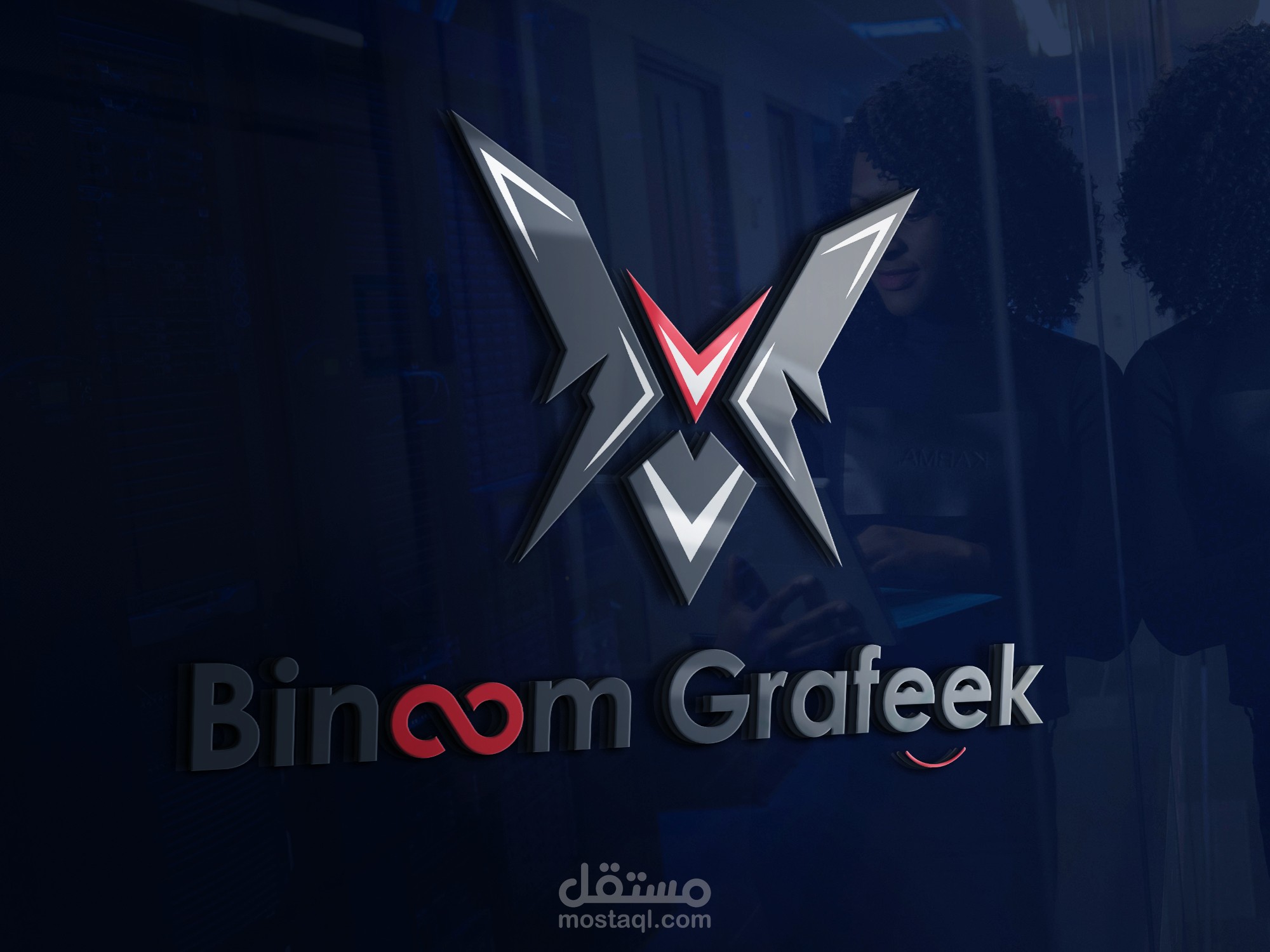 Logo for "Binoom Grafeek" Youtube Channel