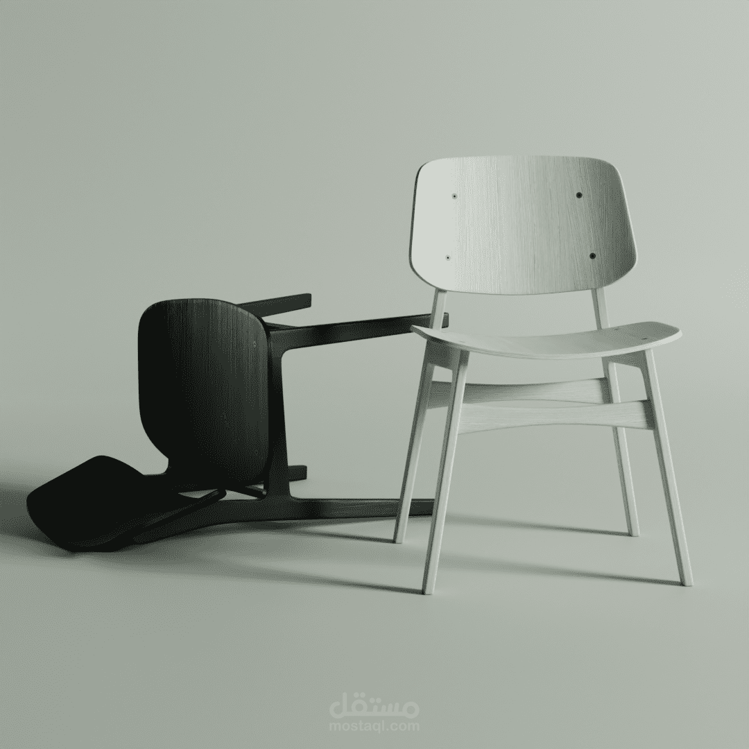 تصميم ثلاثي الأبعاد لكرسي