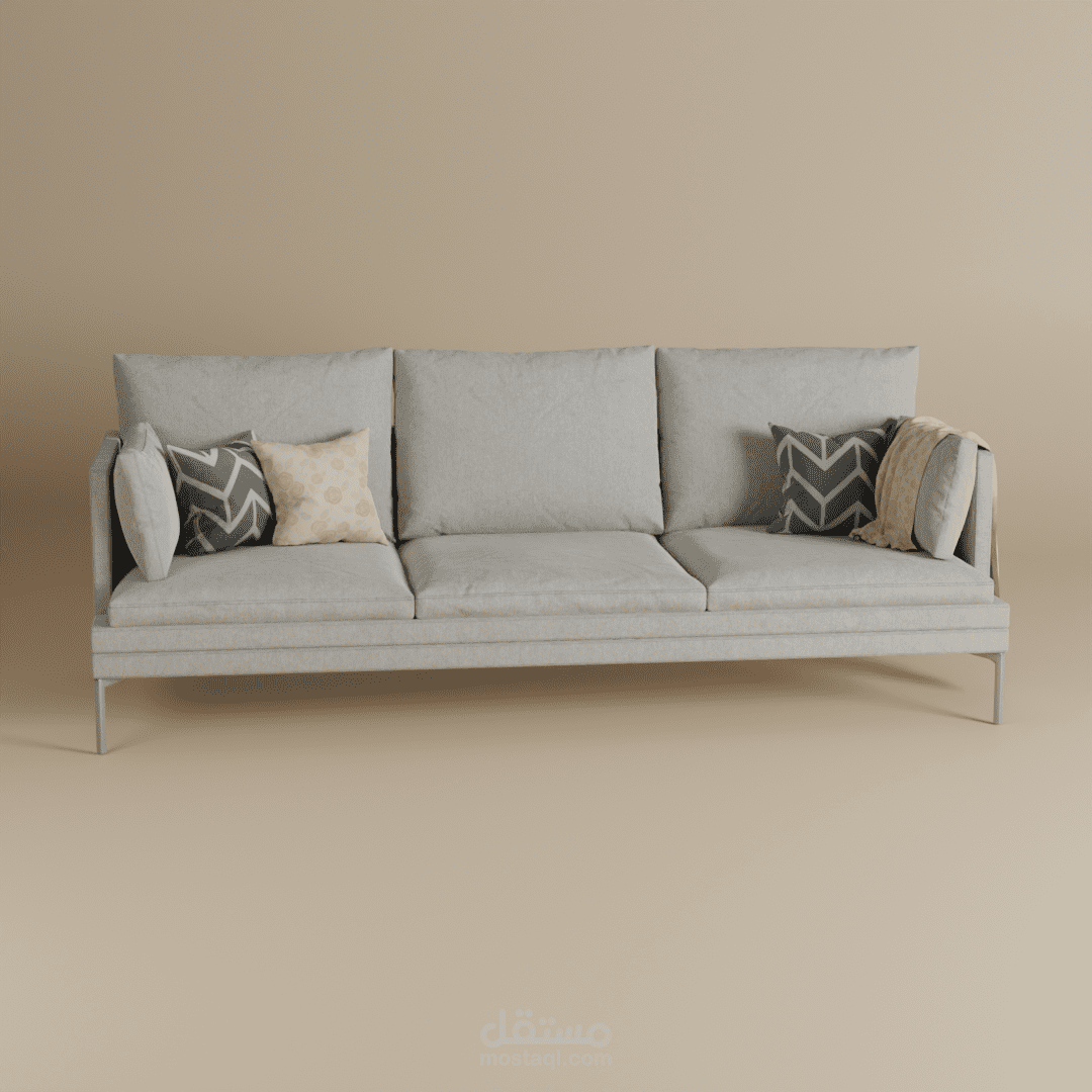 تصميم ثلاثي الأبعاد لأريكة