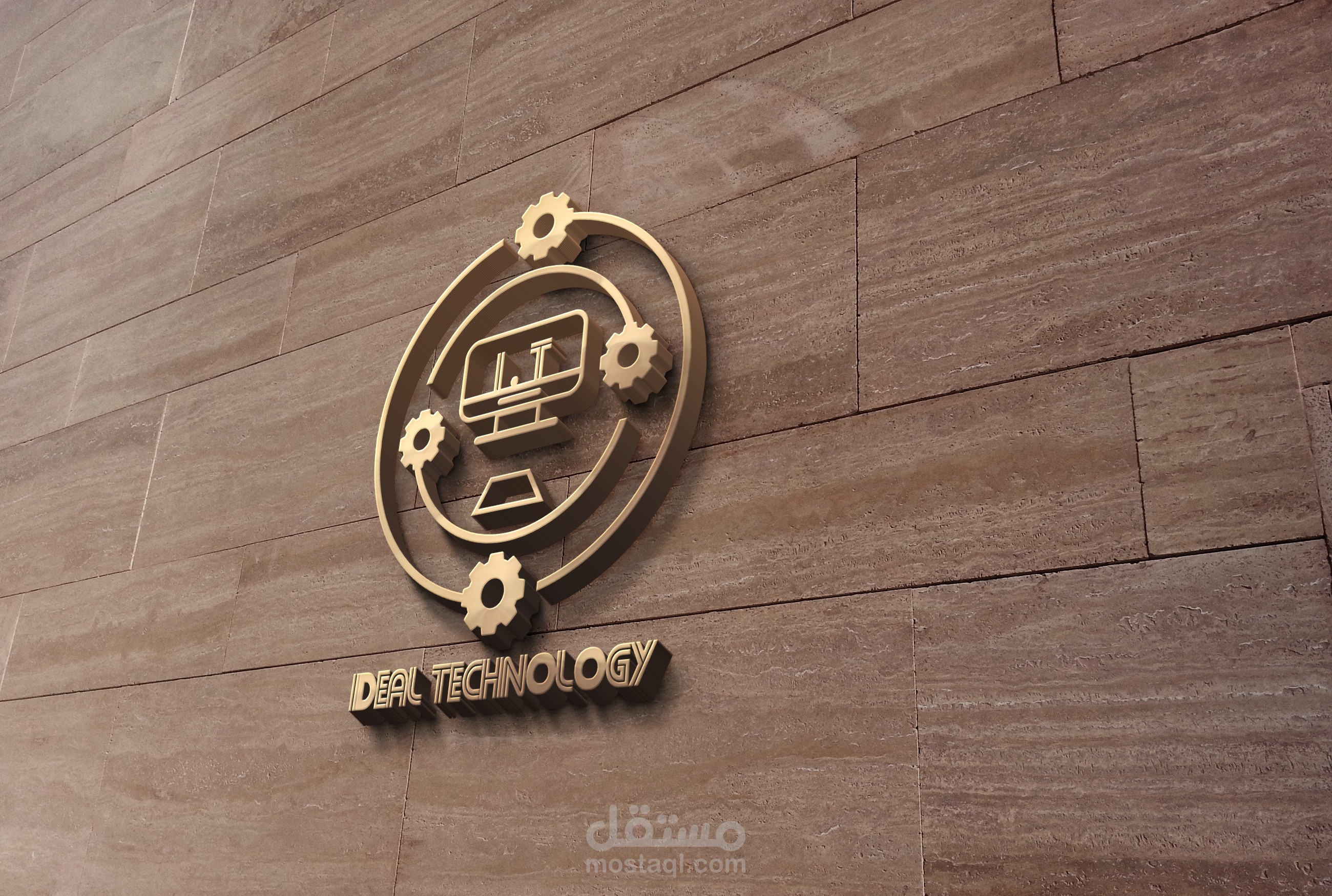 لوغو وبزنس كارد لشركة أيديل تكنولوجي Ideal Technology