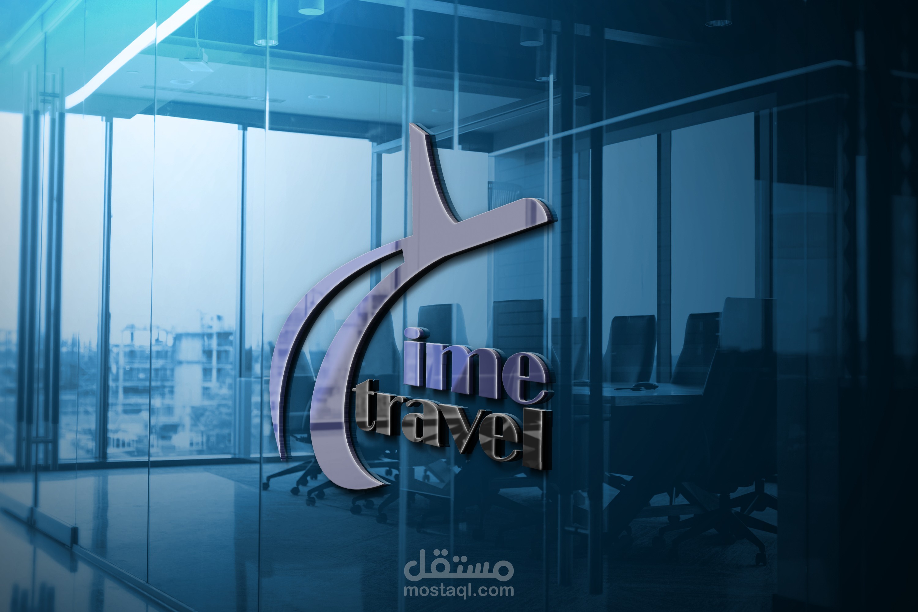 تصميم شعار وبزنس كارد لصالح شركة تايم ترافيل