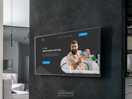 تصميم موقعي الشخصي  UI Design متجاوب مع جميع الشاشات