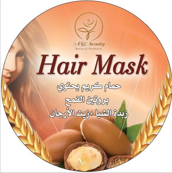 استيكر منتج عناية بالشعر