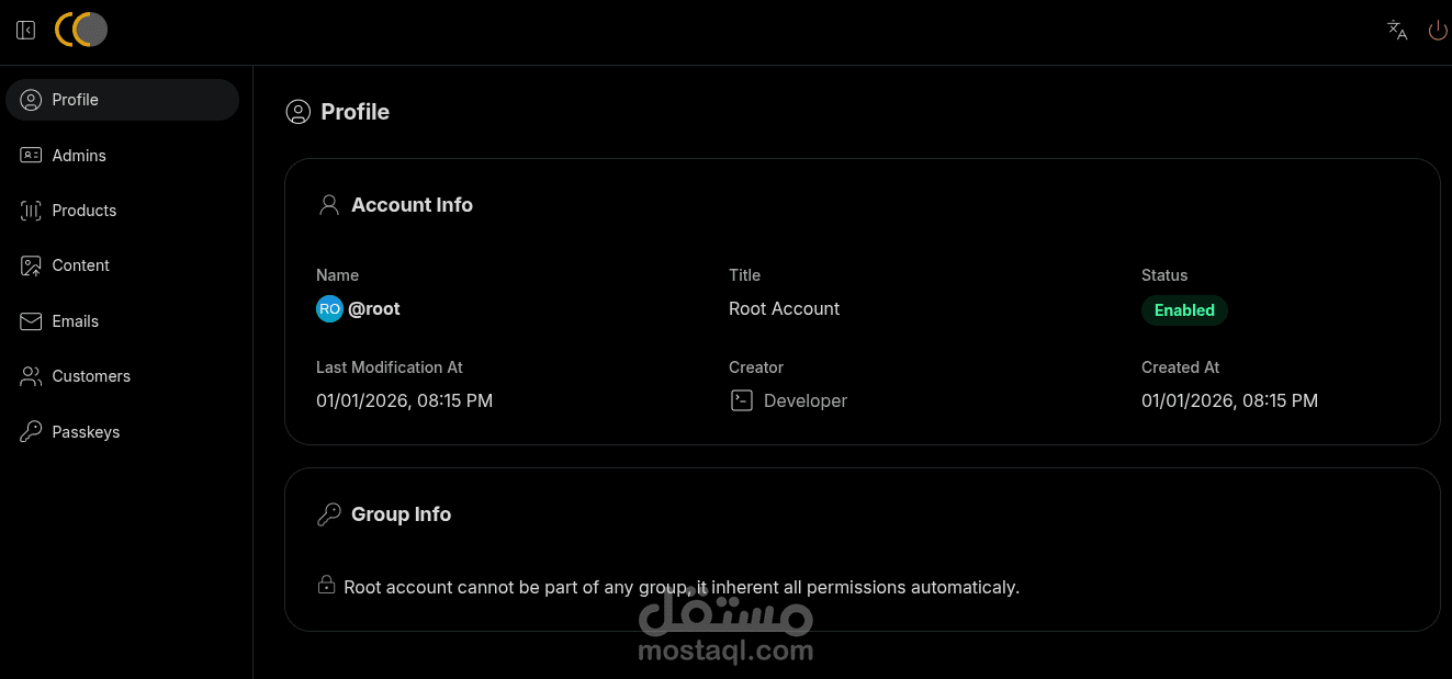 Constracparts Website Admin Panel