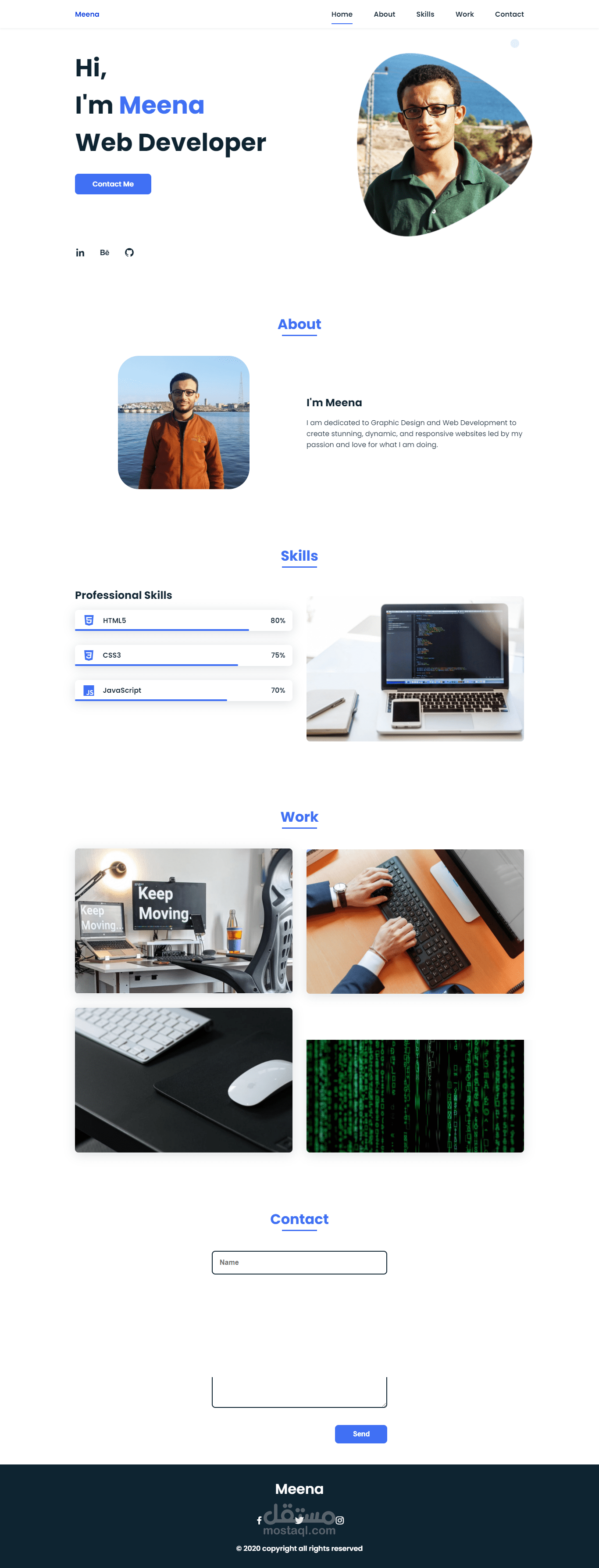 Full Responsive Portfolio Website