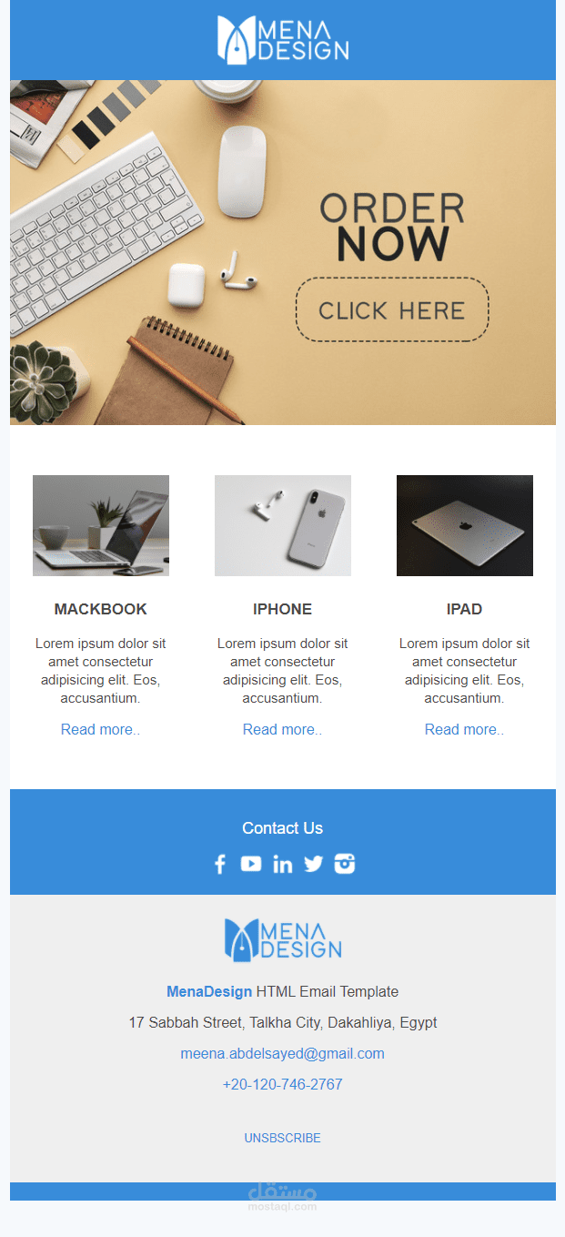 Full Responsive HTML Email Template