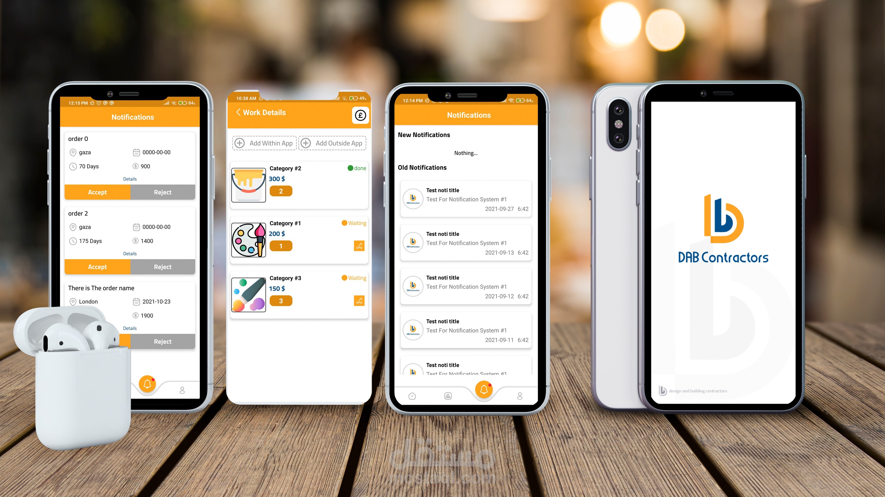 تطبيق DABContractor - شركة مقاولة وبناء