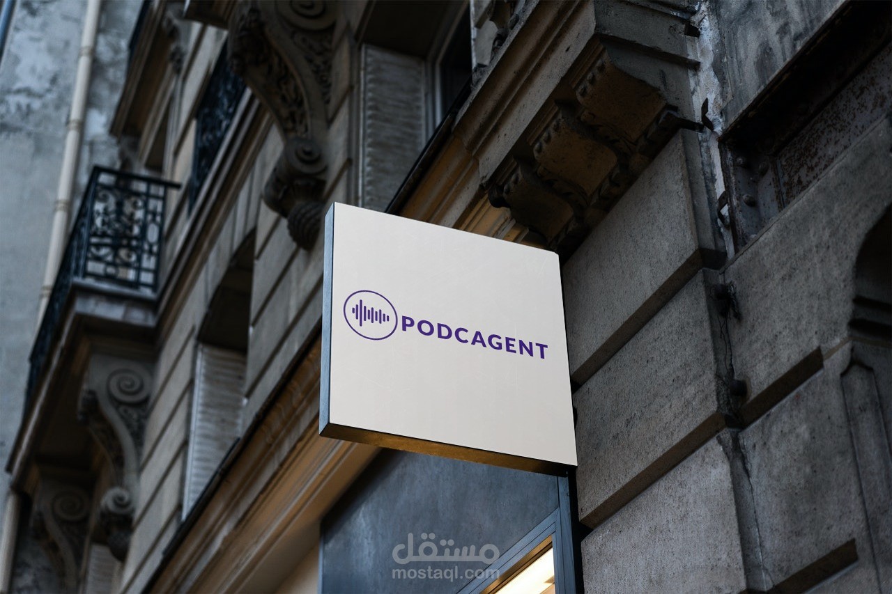 شعار لموقع  podcagent.com