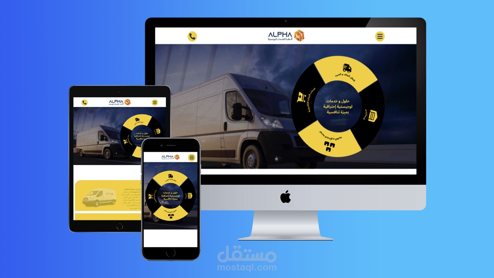 موقع شركة ألفا الوطنية  للخدمات اللوجستية