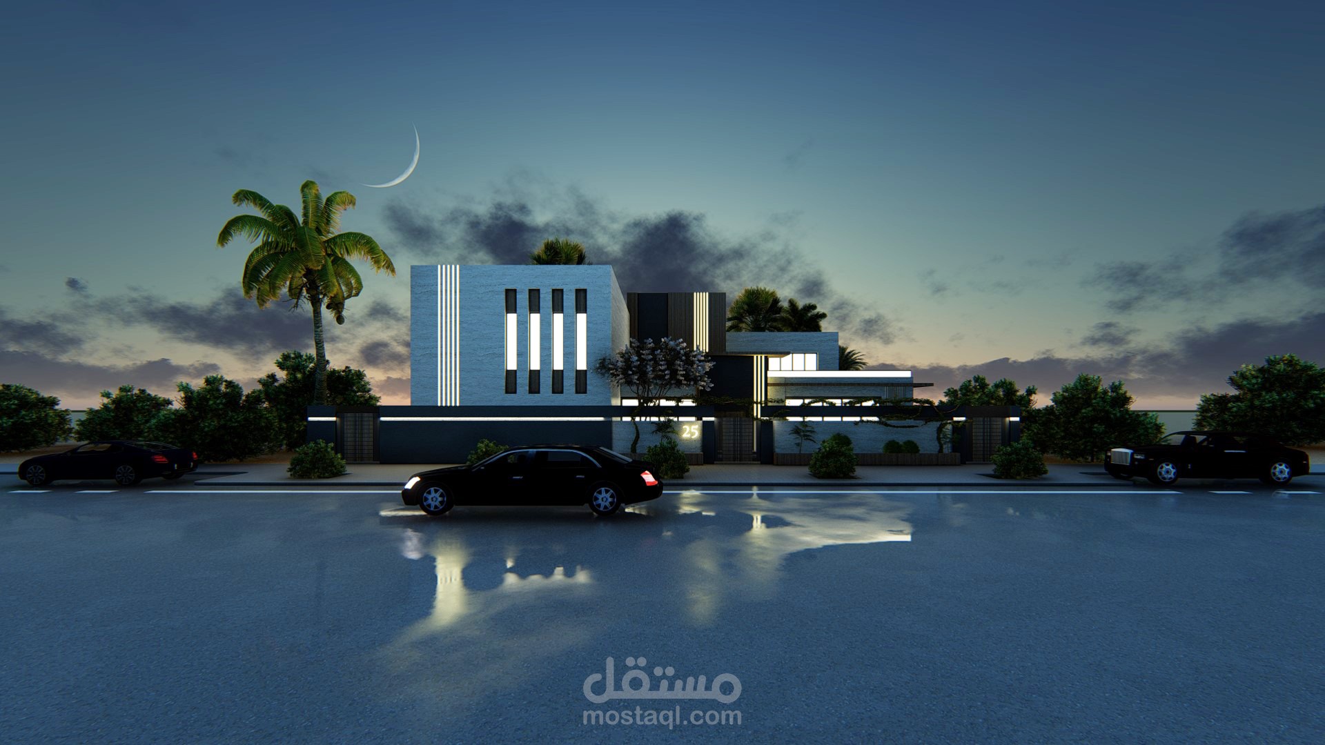 تطوير واجهة فيلا سكنية