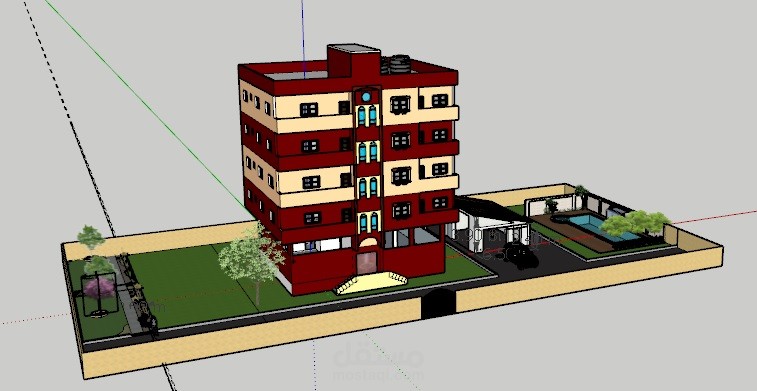 تصميم عمارة سكنية