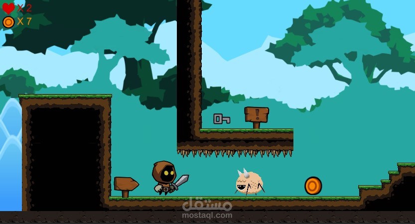 لعبة 2D تفاعلية باستخدام unity