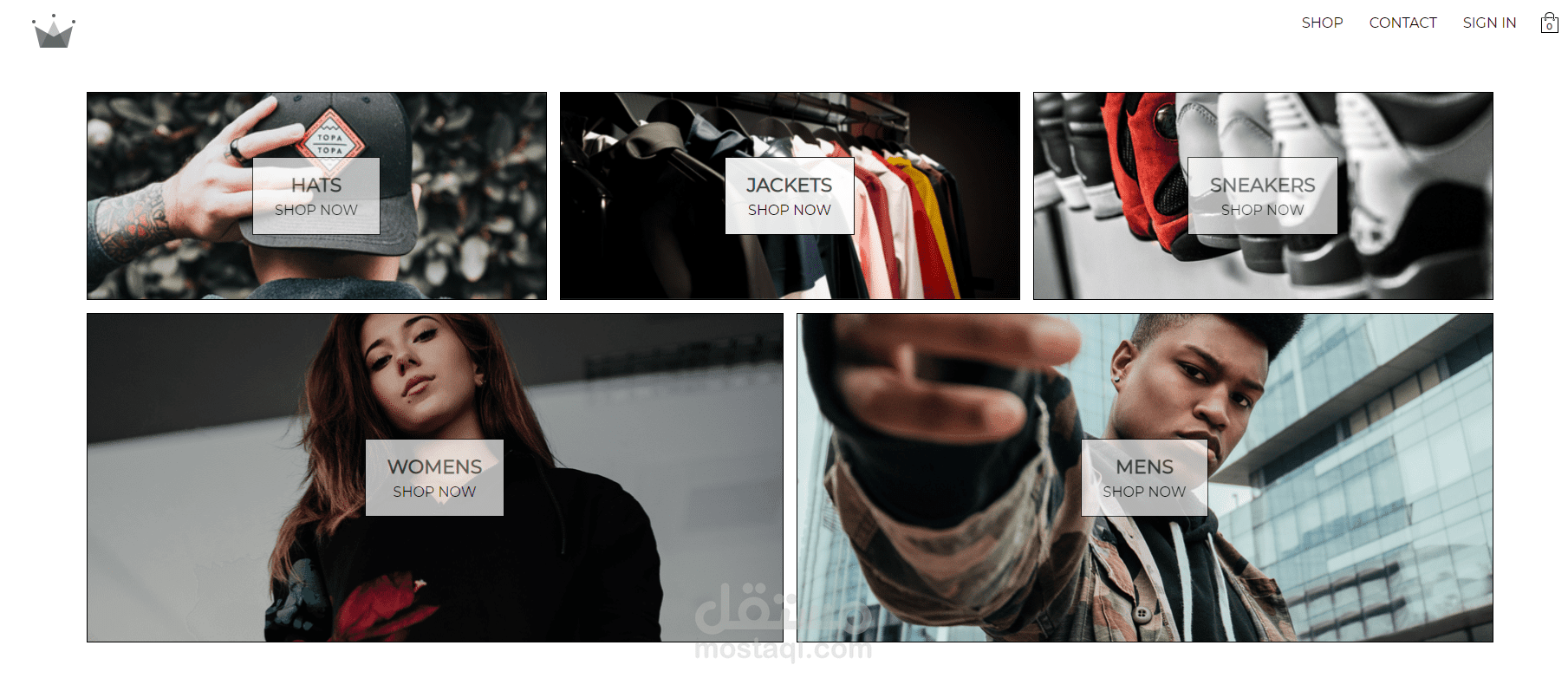 موقع e-commerce كامل