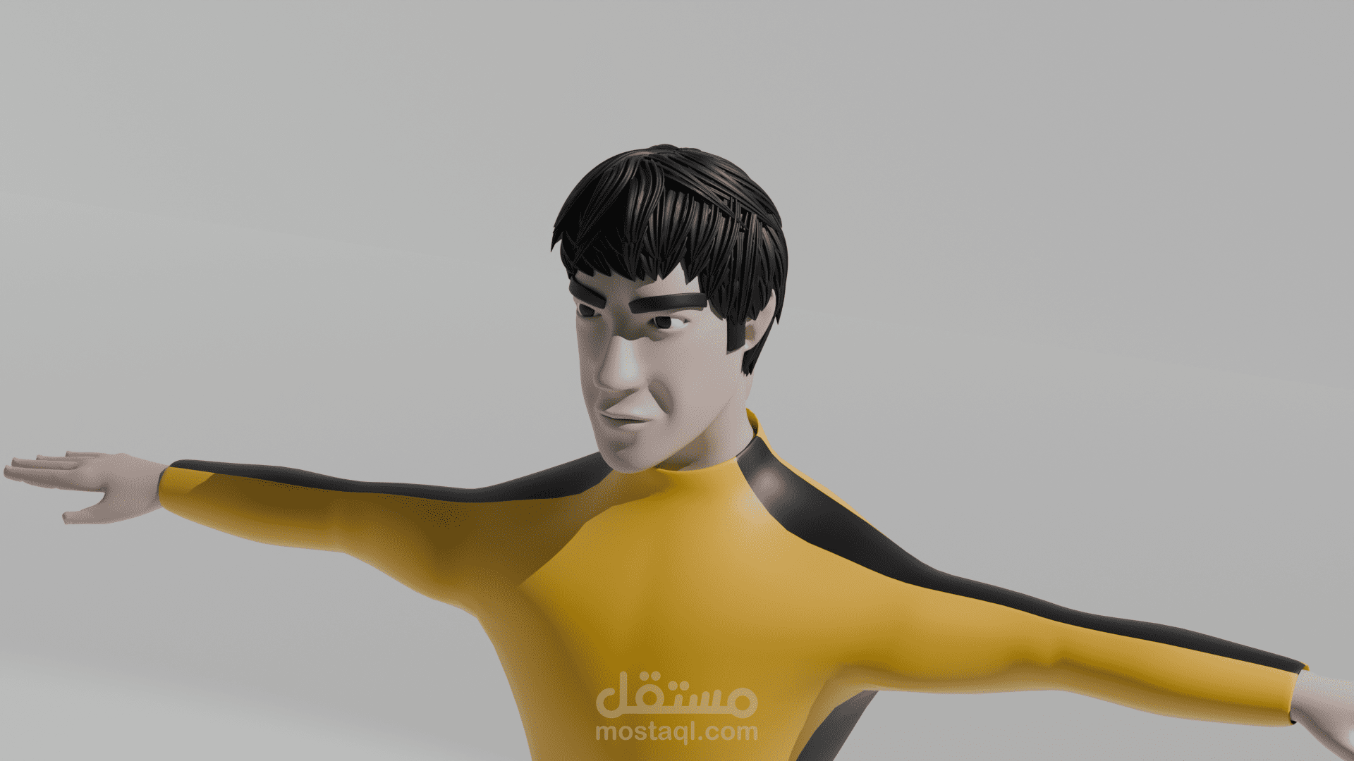 شخصية بروس لي 3D