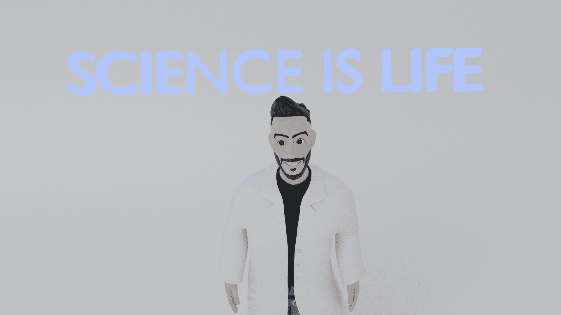 شخصية مدرس كيميائي 3d