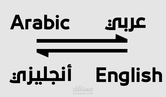 الترجمة من العربية إلى الإنجليزية أو العكس