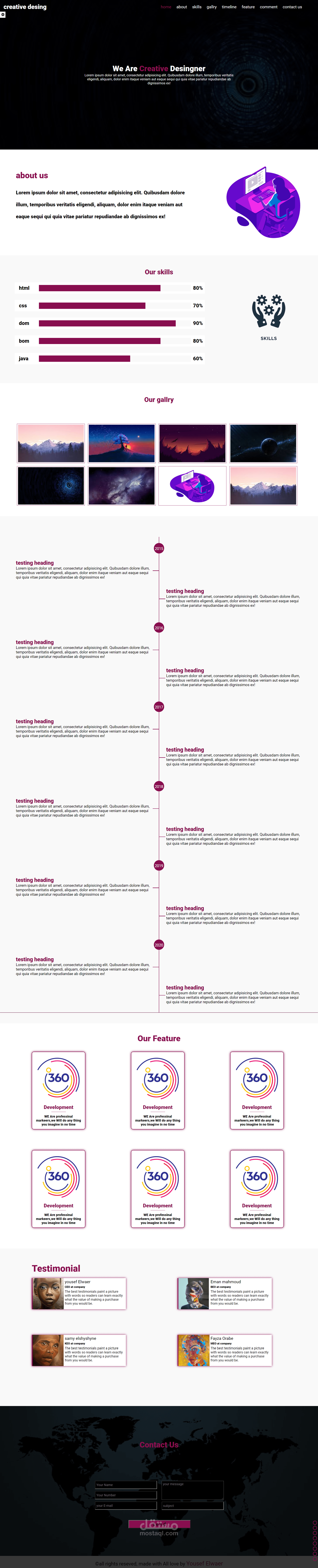 تصميم احترافي لشركة creativing design