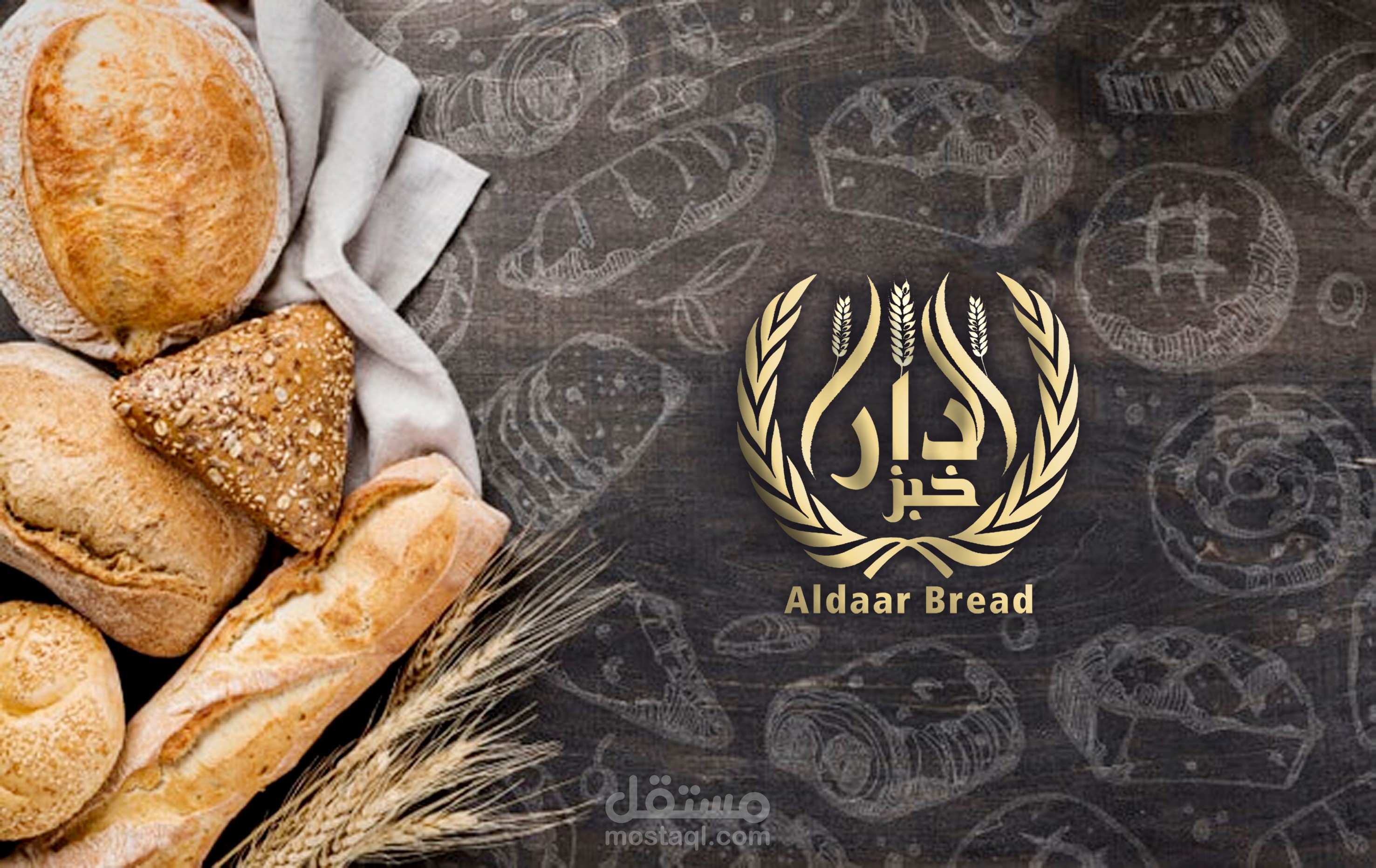 تصميم شعار خبز الدار