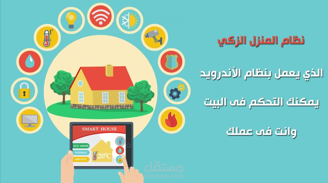 اعلان نظام المنزل الذكي