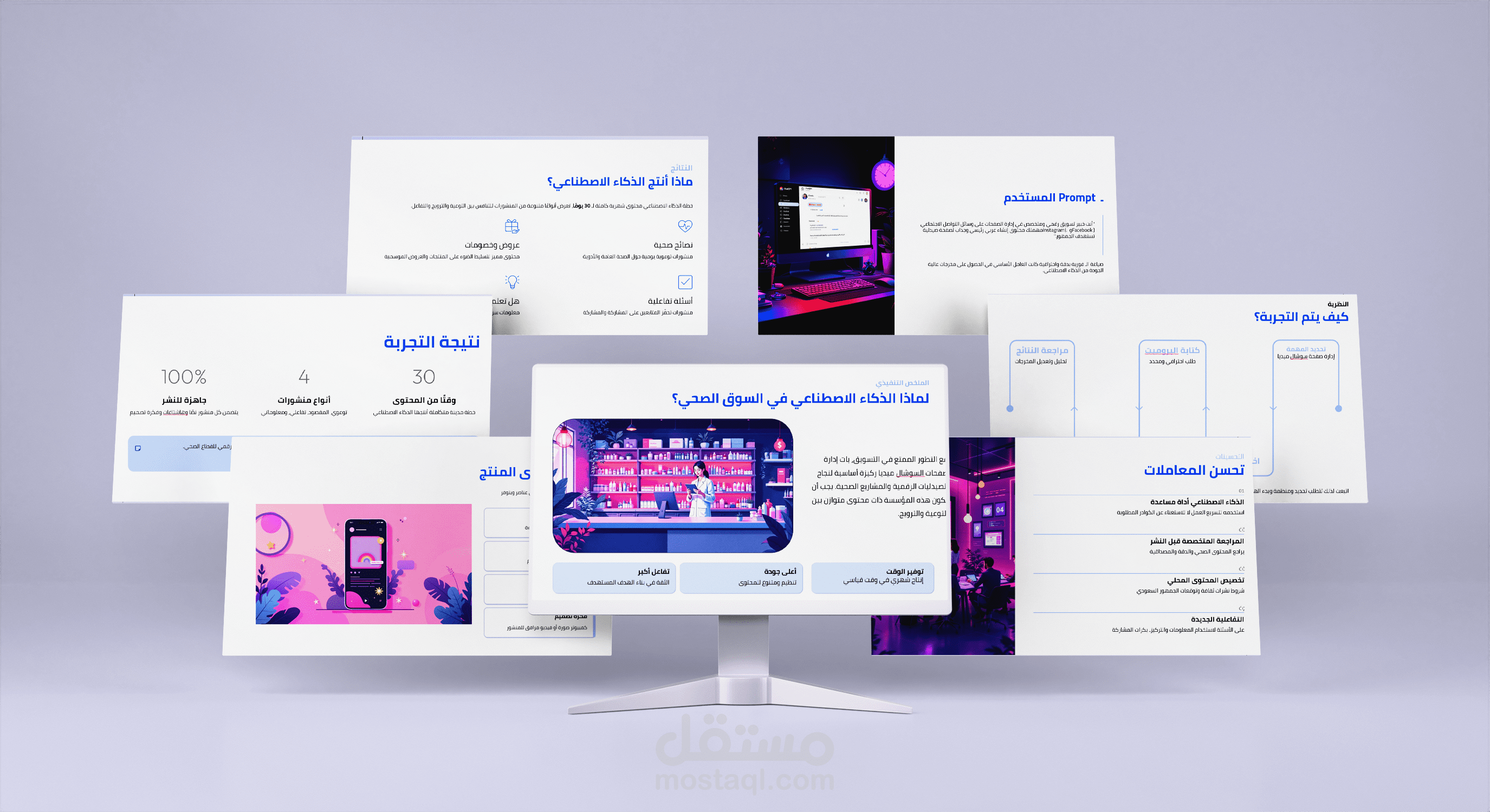 تصميم عروض تقديمية باوربوينت PowerPoint احترافية