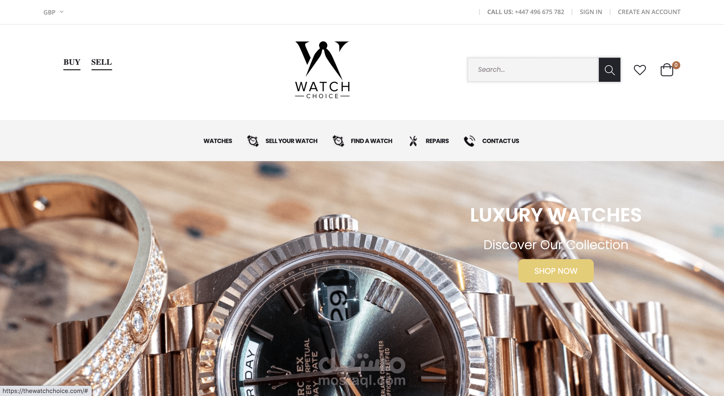 متجر الكتروني للشركة العالمية thewatchchoice في ال UK باستخدام ماجينتو٢