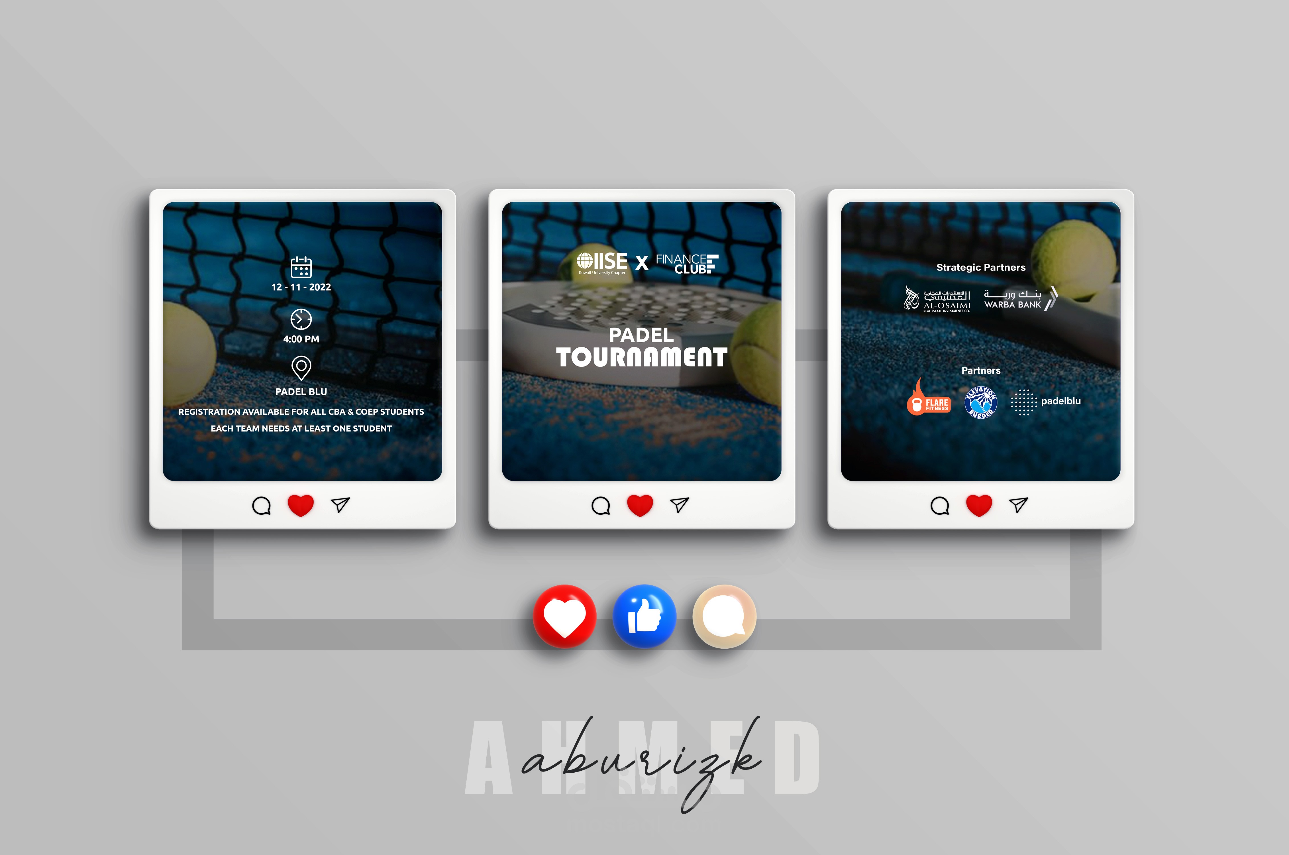 تصميم مجموعة تصاميم سوشيل ميديا finance club