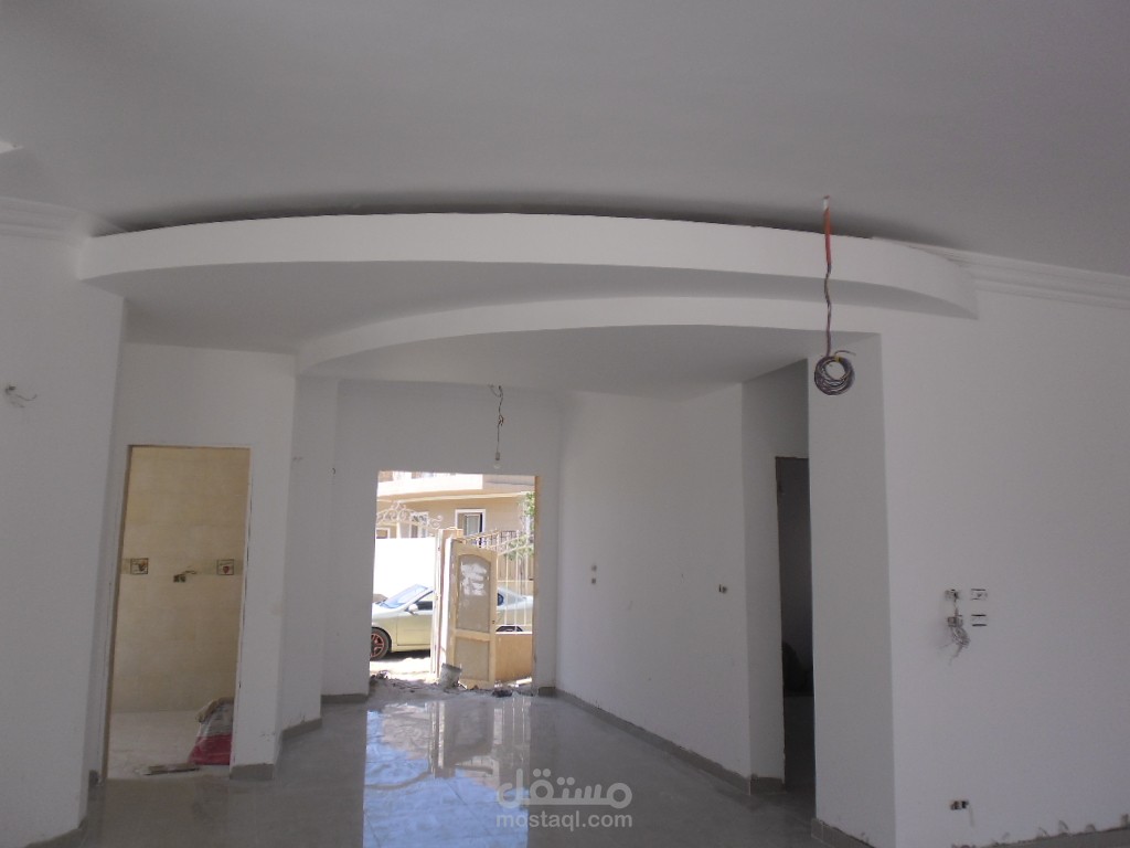 اعادة تصميم فيلا سكنية بالتجمع الخامس وتنفيذ بنود الاعمال بالجودة والكفاءة  المطلوبة