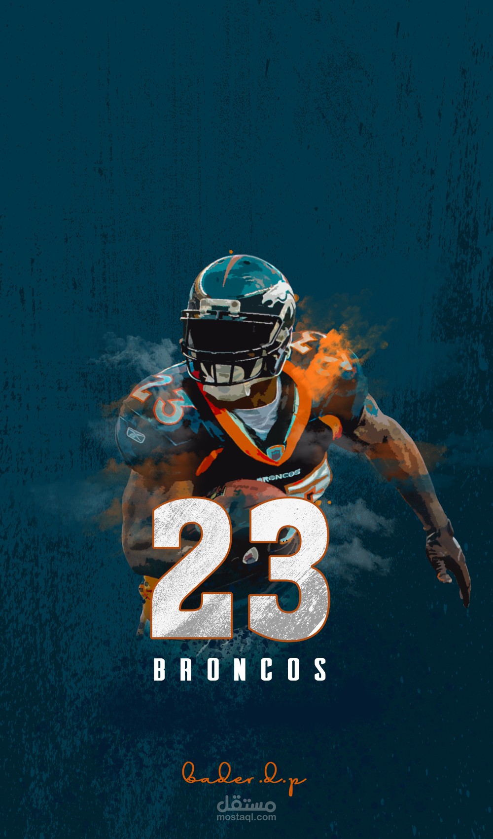 بوستر لكرة القدم الامريكية American football poster