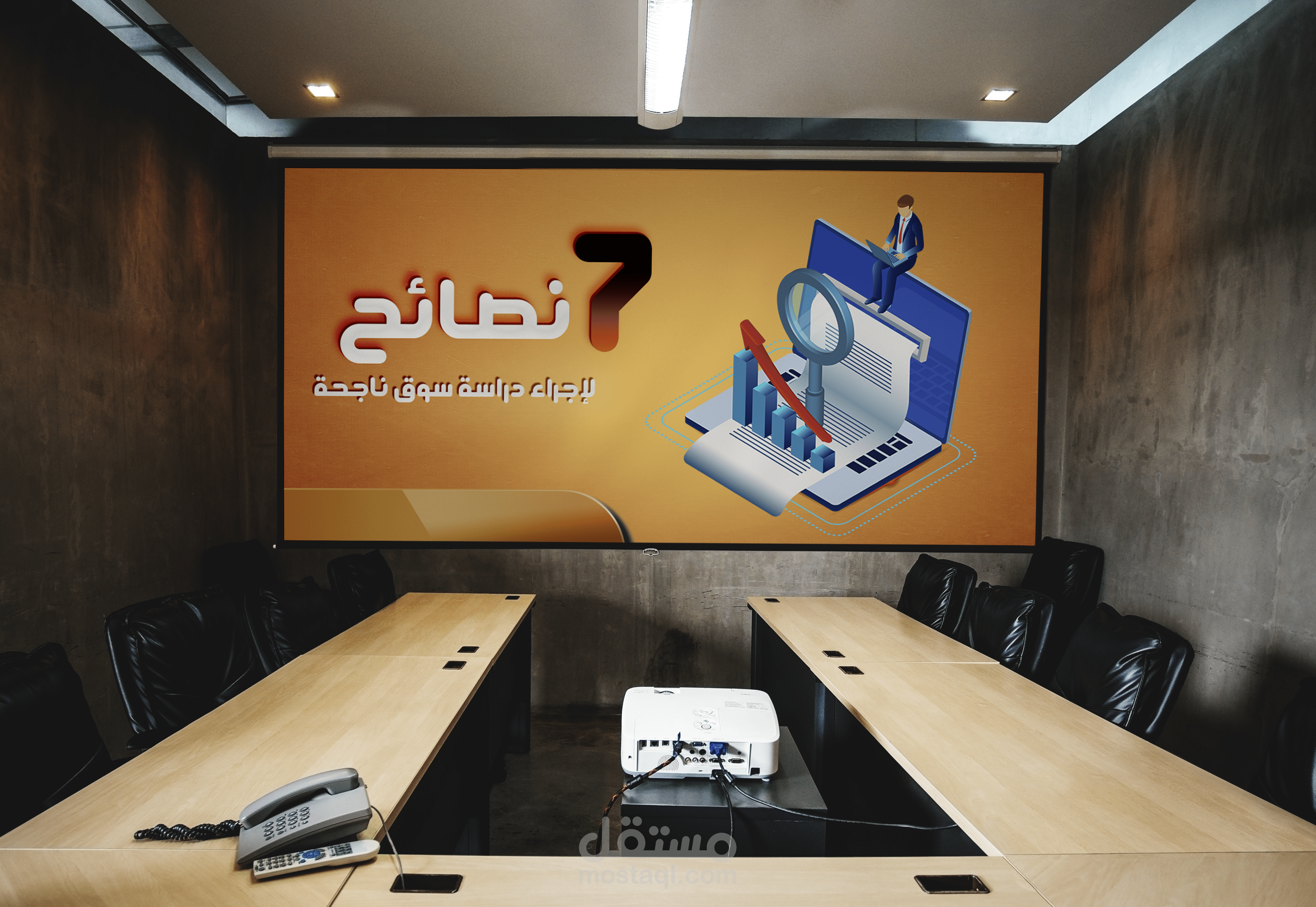 إنشاء عرض تقديمي تعريفي Infographic Datashow