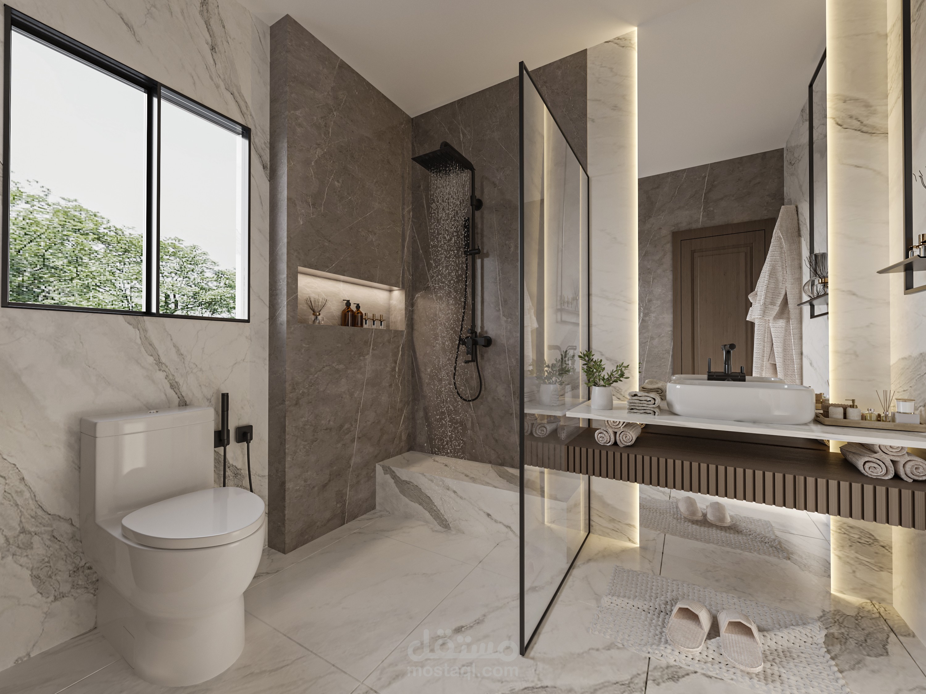 تصميم حمام خاص