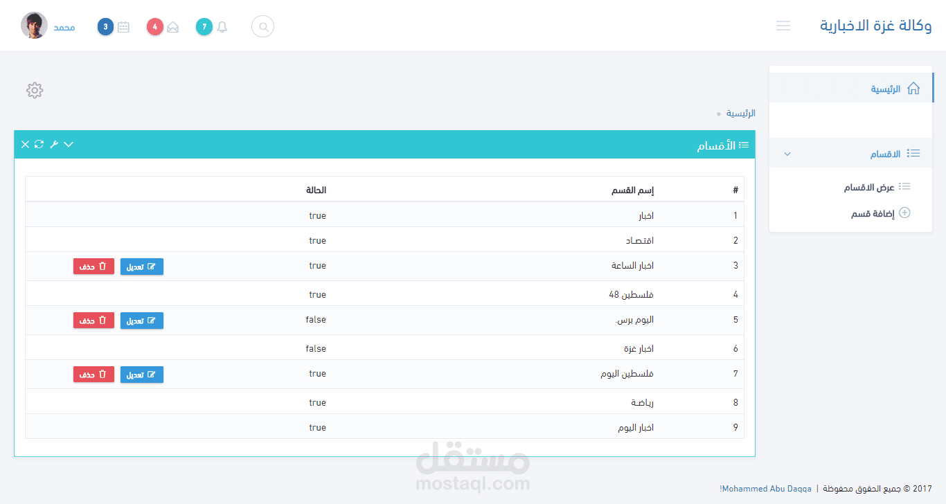 موقع بسيط من اعمالي angular 4