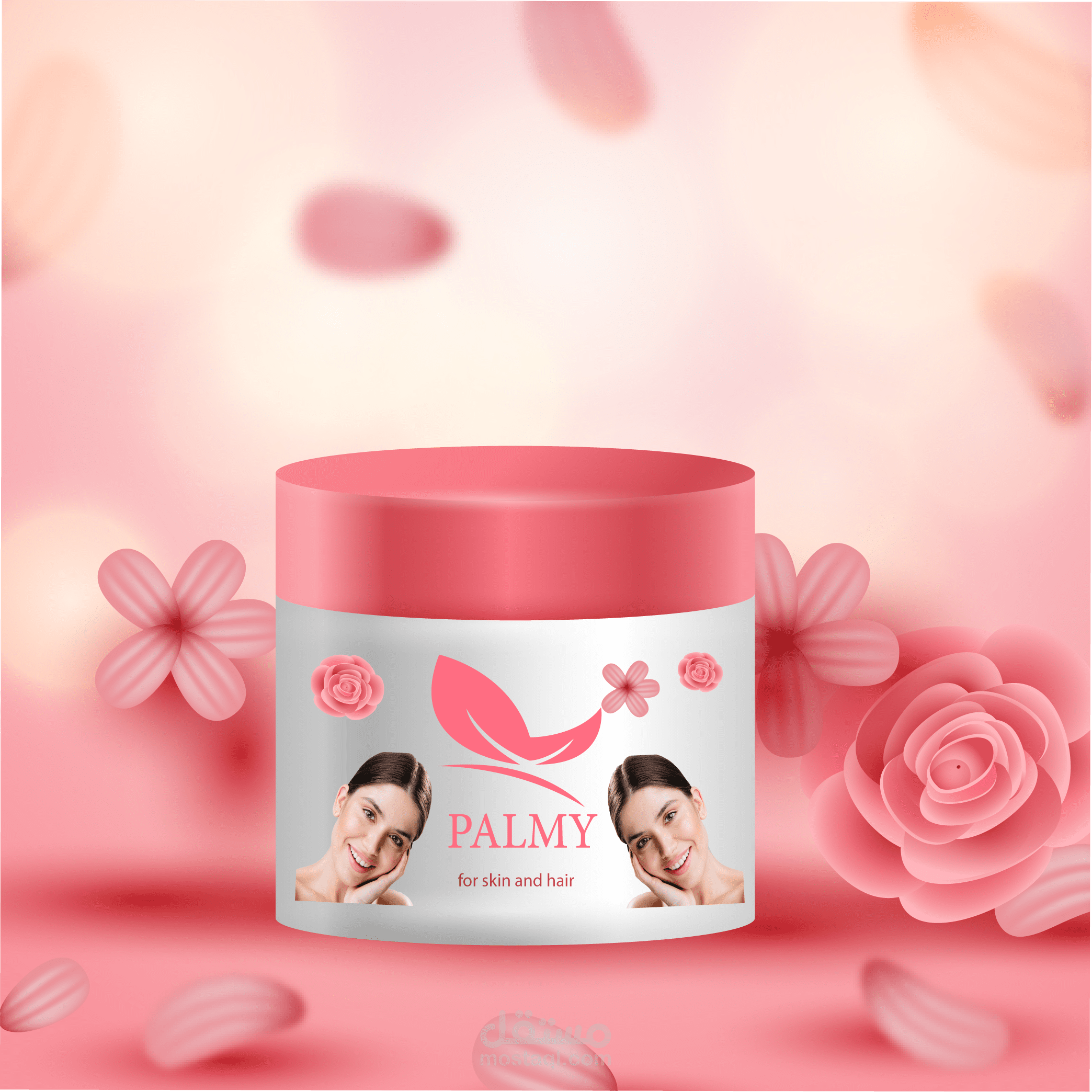 تصميم منتج palmy لترطيب البشرة