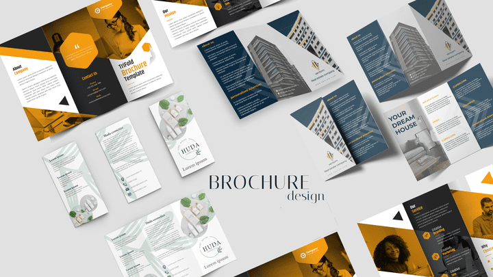 تصميم برشور  " TRI-FOLD BROCHURE "
