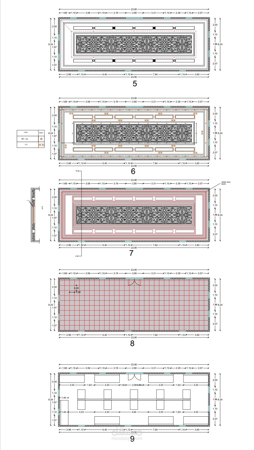 ديكور داخلي وخارجي ورسم مساقط افقية ورفعها 3d