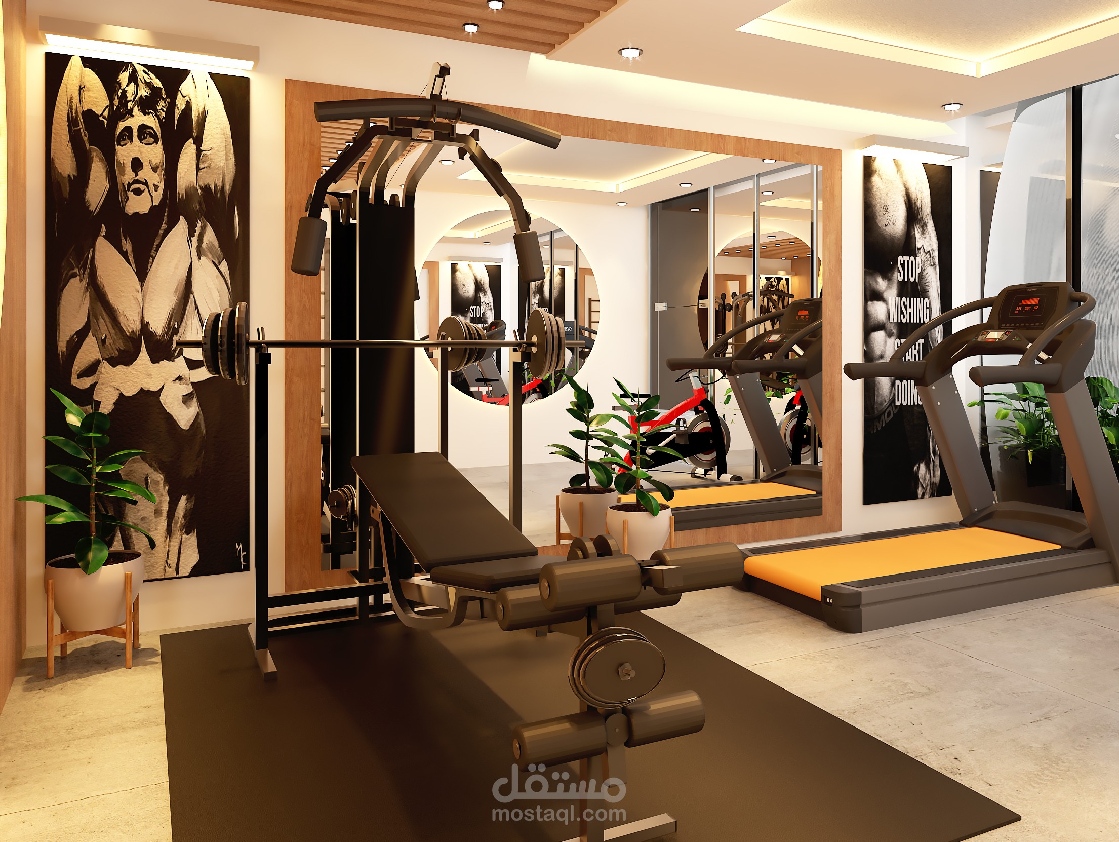 ديكور داخلي وخارجي ورسم مساقط افقية ورفعها 3d