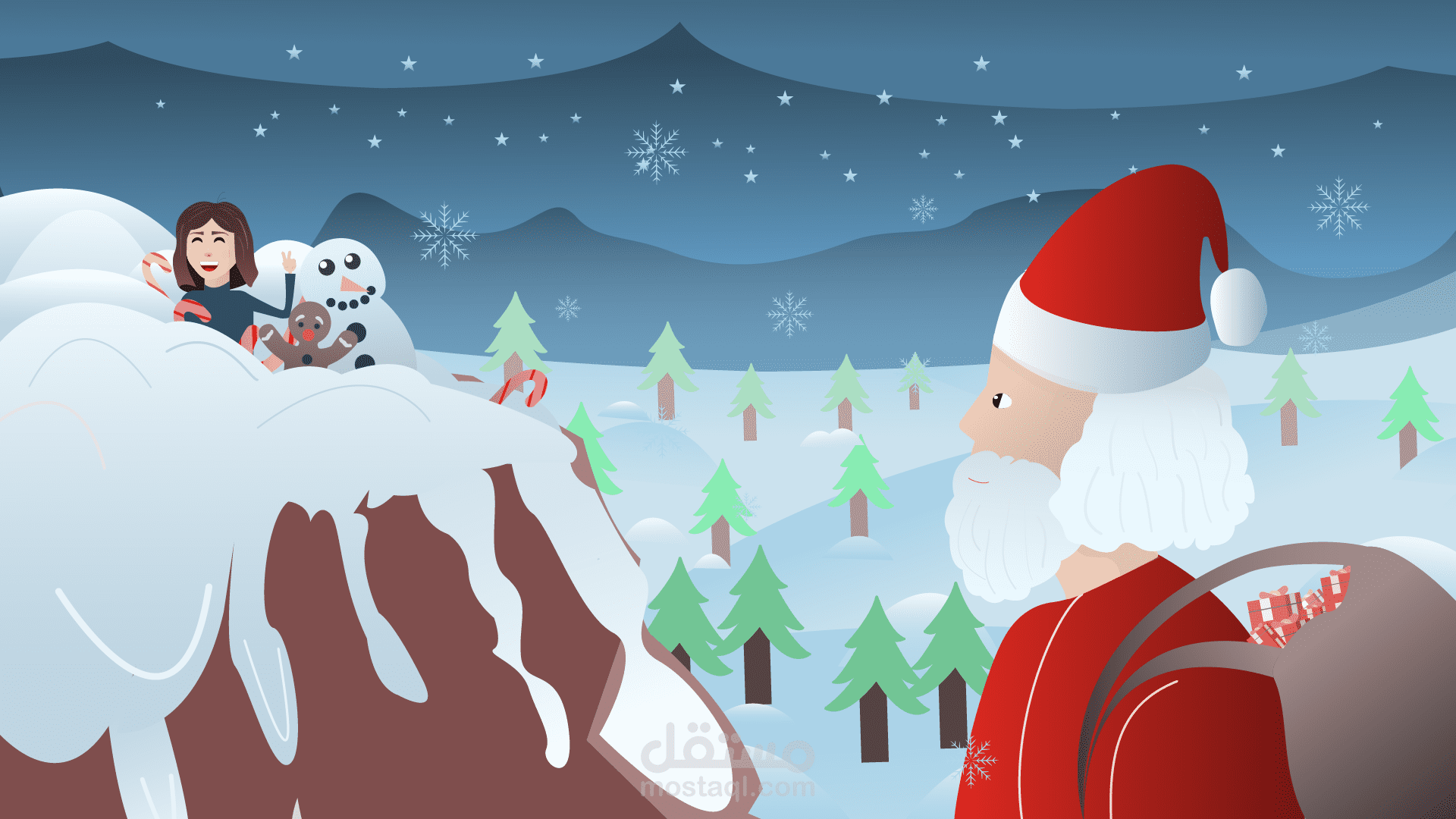 مشاهد رسم فيكتور - vector illustrations