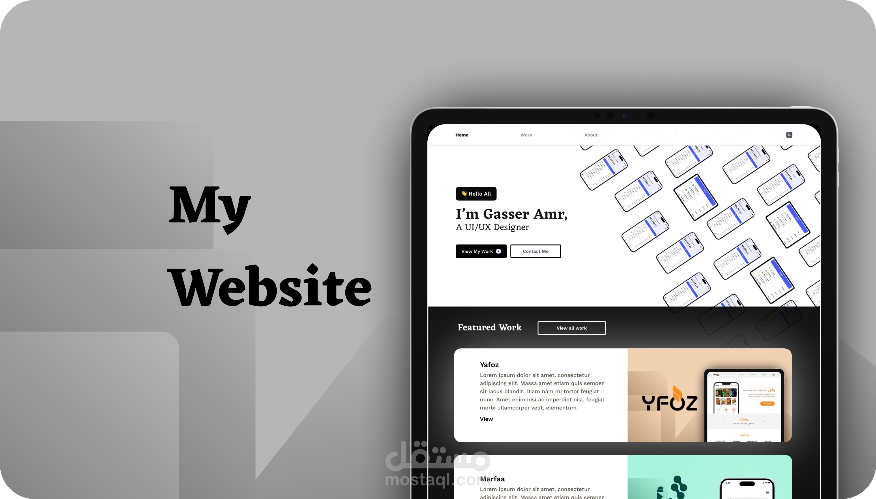 UI/UX Portfolio Website