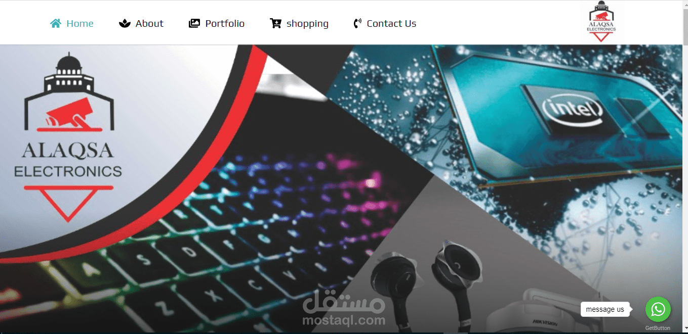 موقع خدمي مع متجر لشركة الأقصى في الأمارات
