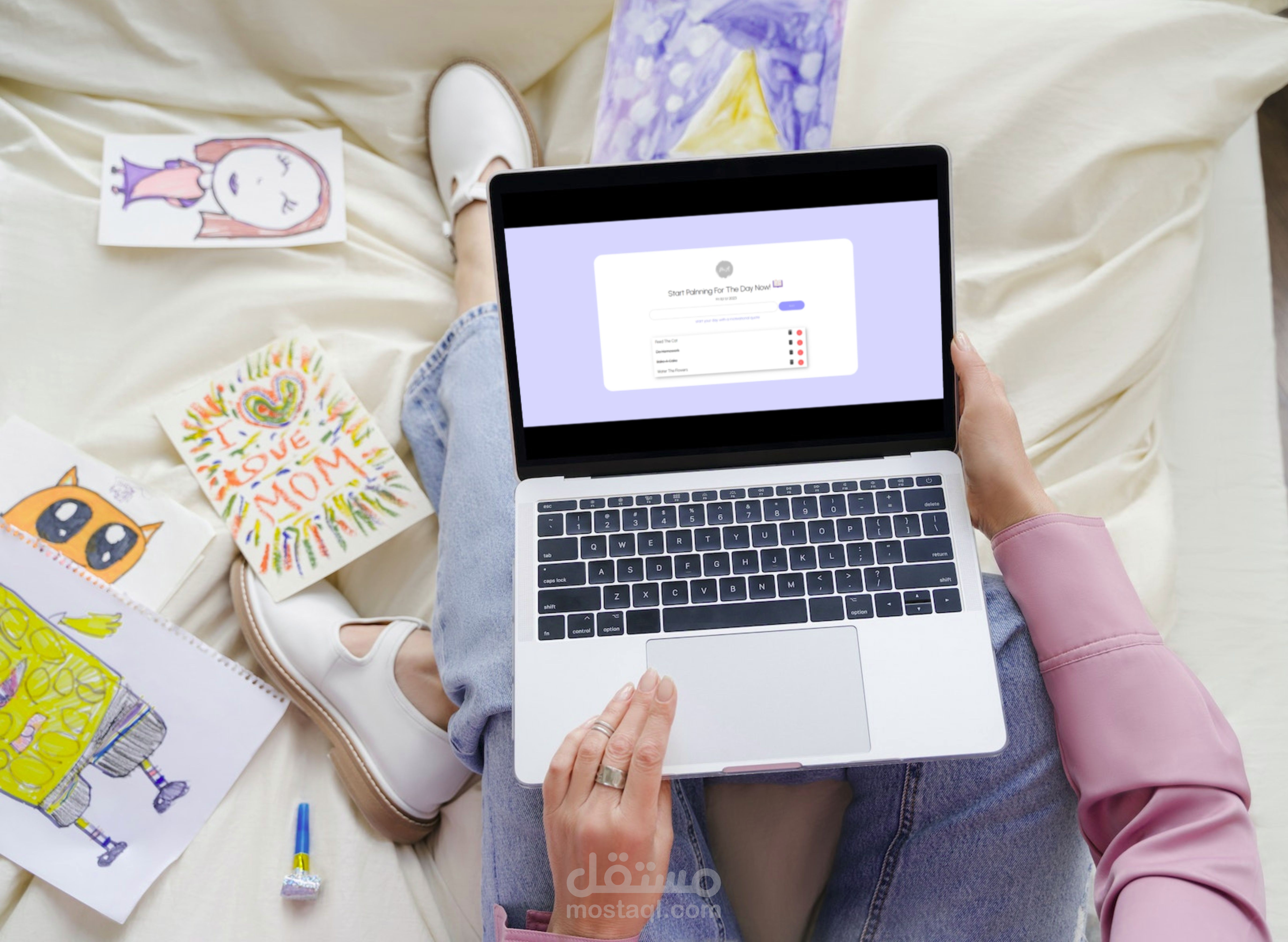 to do list  - قائمة المهام اليومية (HTML, CSS, JS)