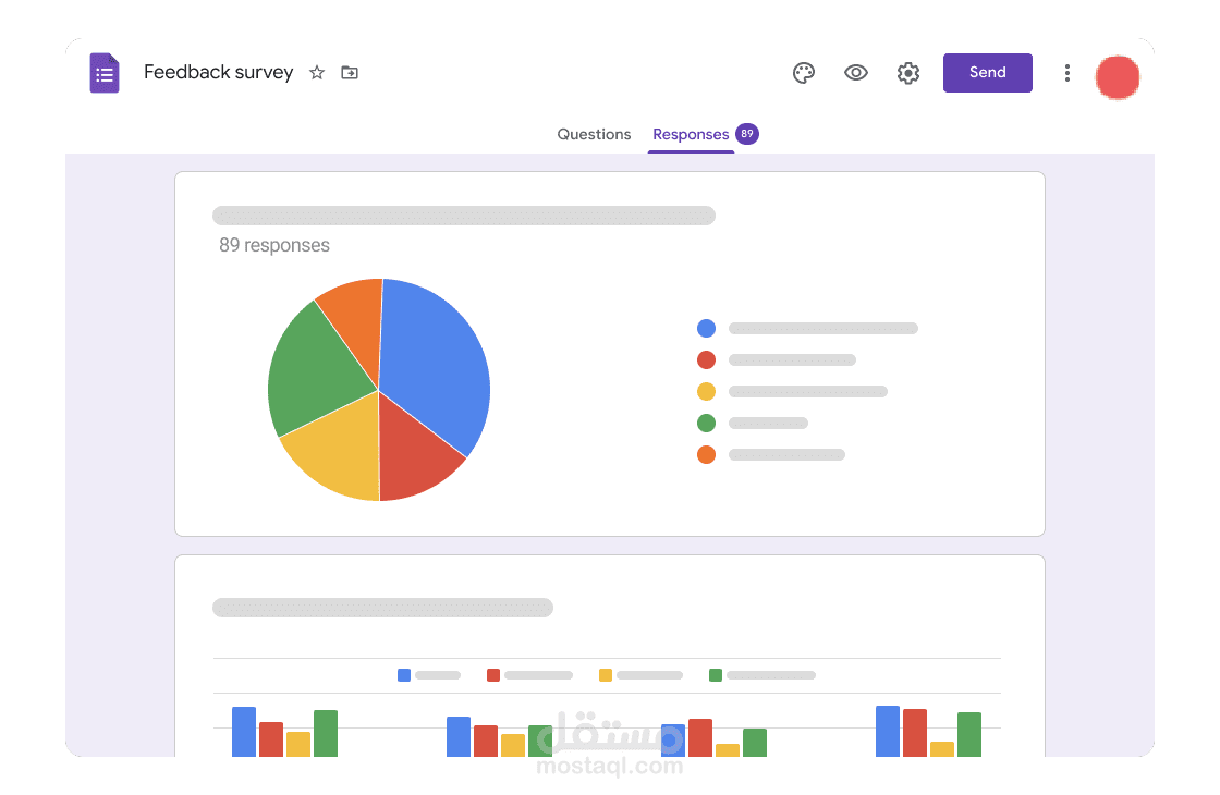 عمل استبيانات واستثمارات احترافية باستخدام نماذج جوجل