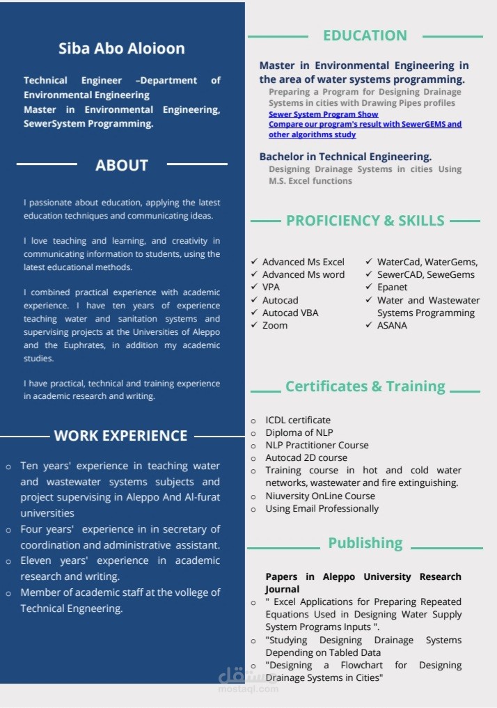 السيرة الذاتية CV