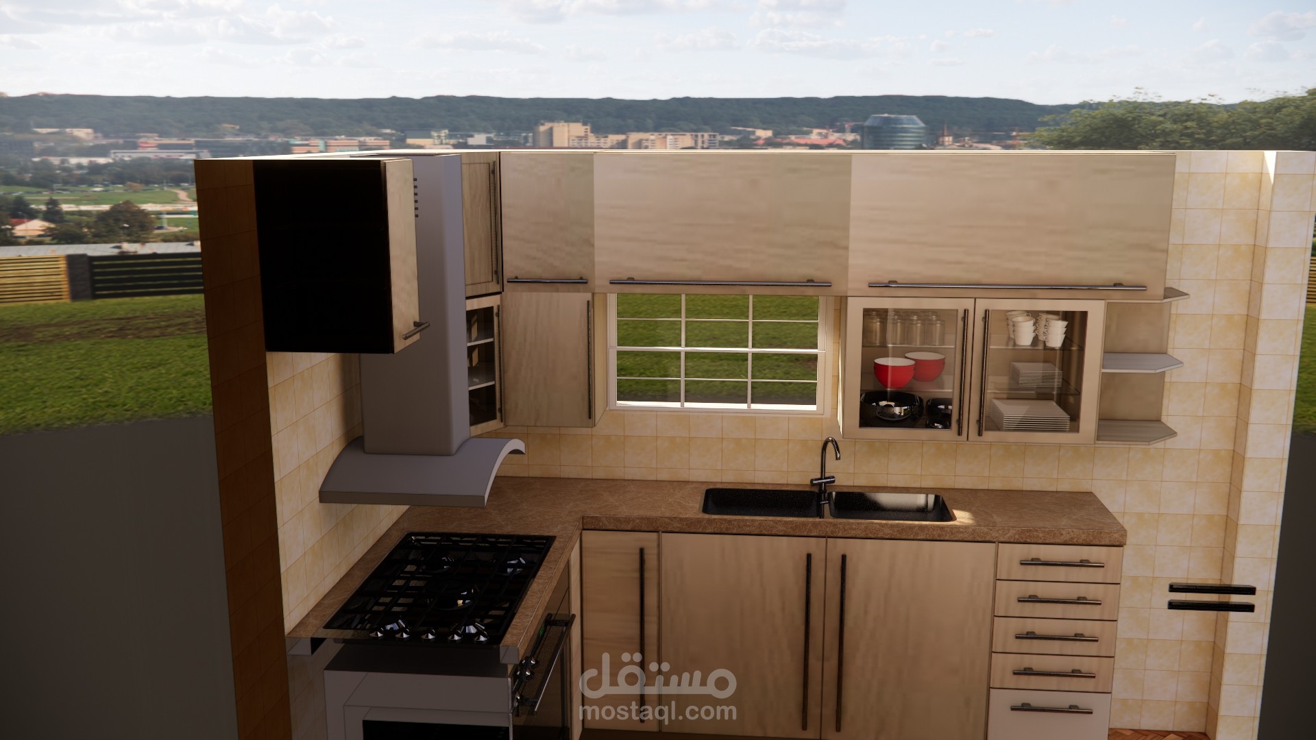 تصميم مطبخ 3D