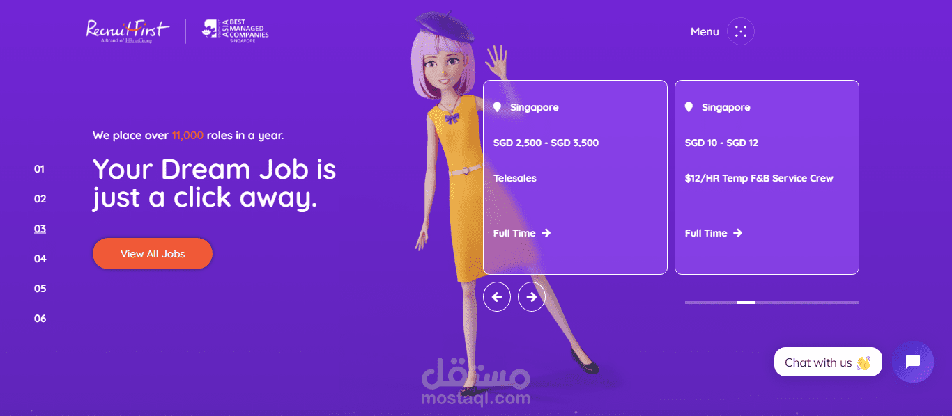 RecruitFirst - منصة توظيف وربط الشركات