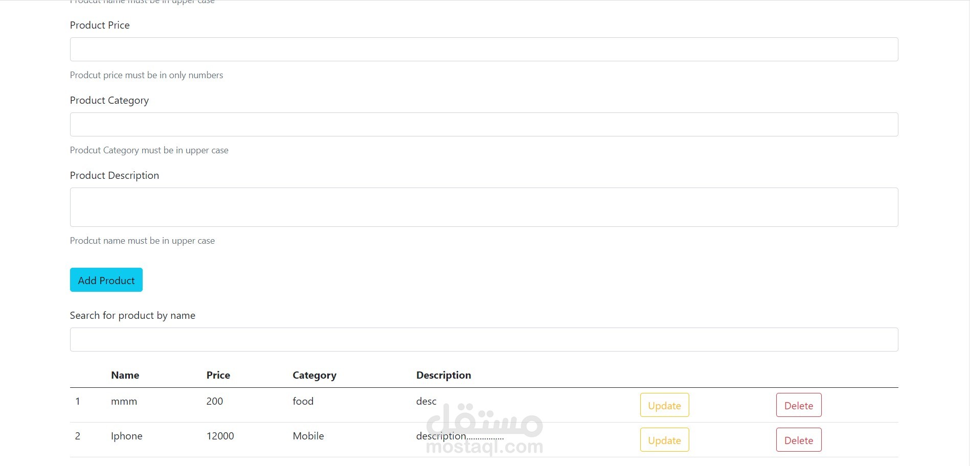 control panel (لوحة تحكم) باستخدام جافاسكربت