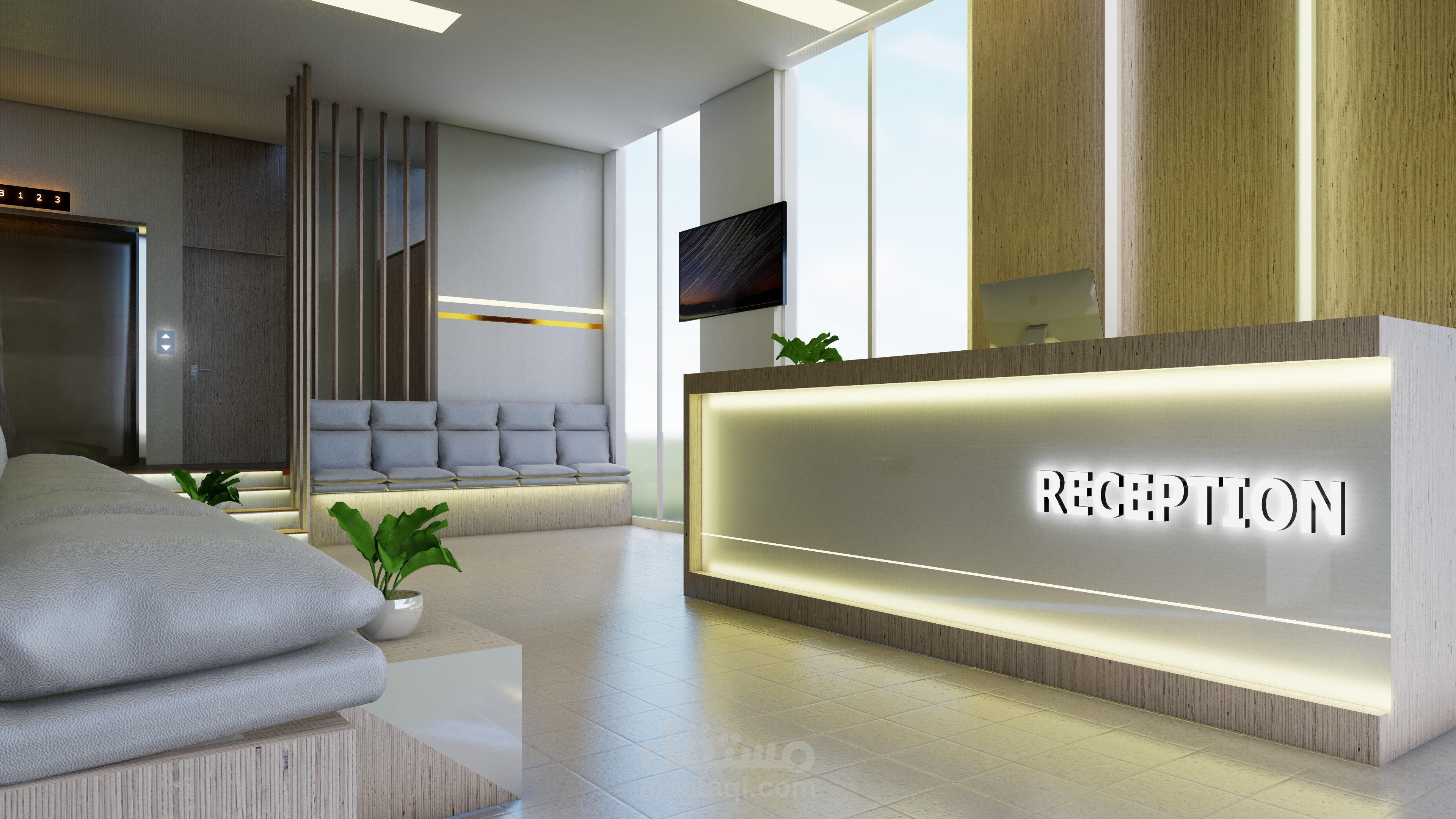 تصميم ثلاث مقترحات لاستقبال مجمع نيلوفر الطبي في السعودية