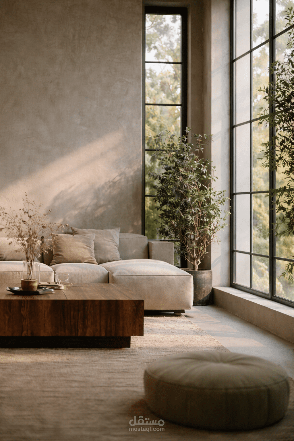 تصميم Living room بهدوء فاخر… يُعاش